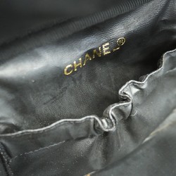 Chanel Vanity Bag Caviar Skin Black Women's