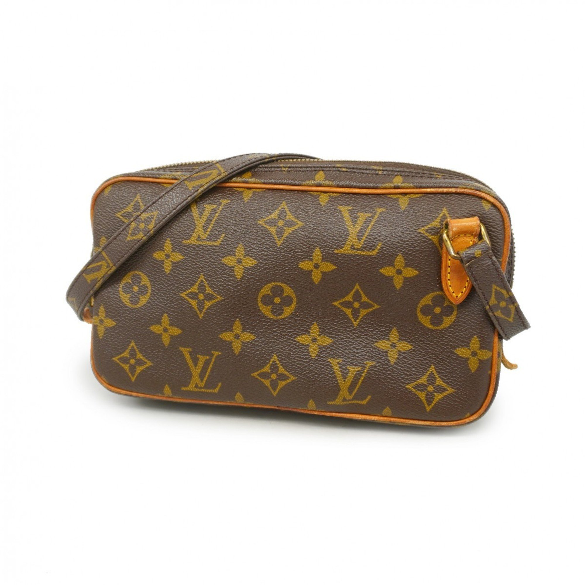 Louis Vuitton Shoulder Bag Monogram Pochette Marly Bandouliere M51828 Brown Women's