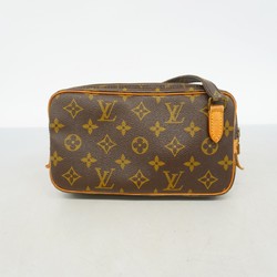 Louis Vuitton Shoulder Bag Monogram Pochette Marly Bandouliere M51828 Brown Women's