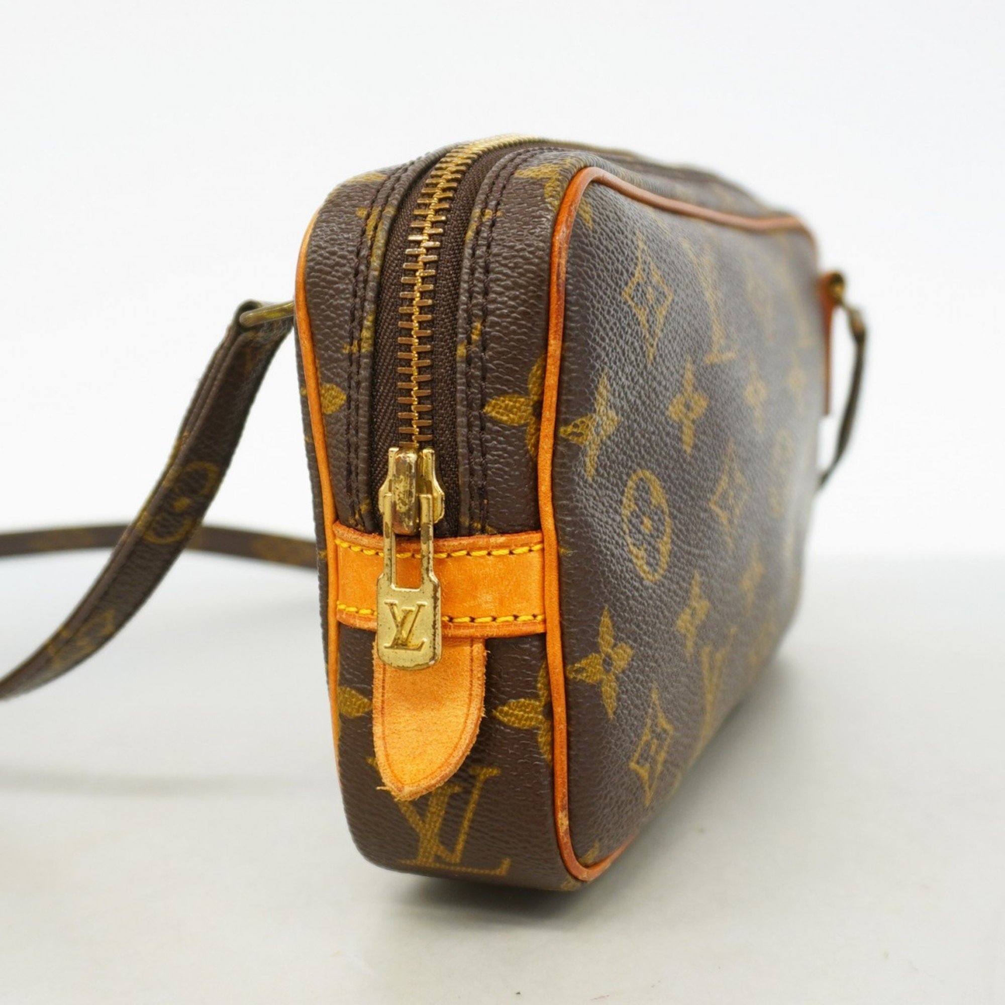 Louis Vuitton Shoulder Bag Monogram Pochette Marly Bandouliere M51828 Brown Women's