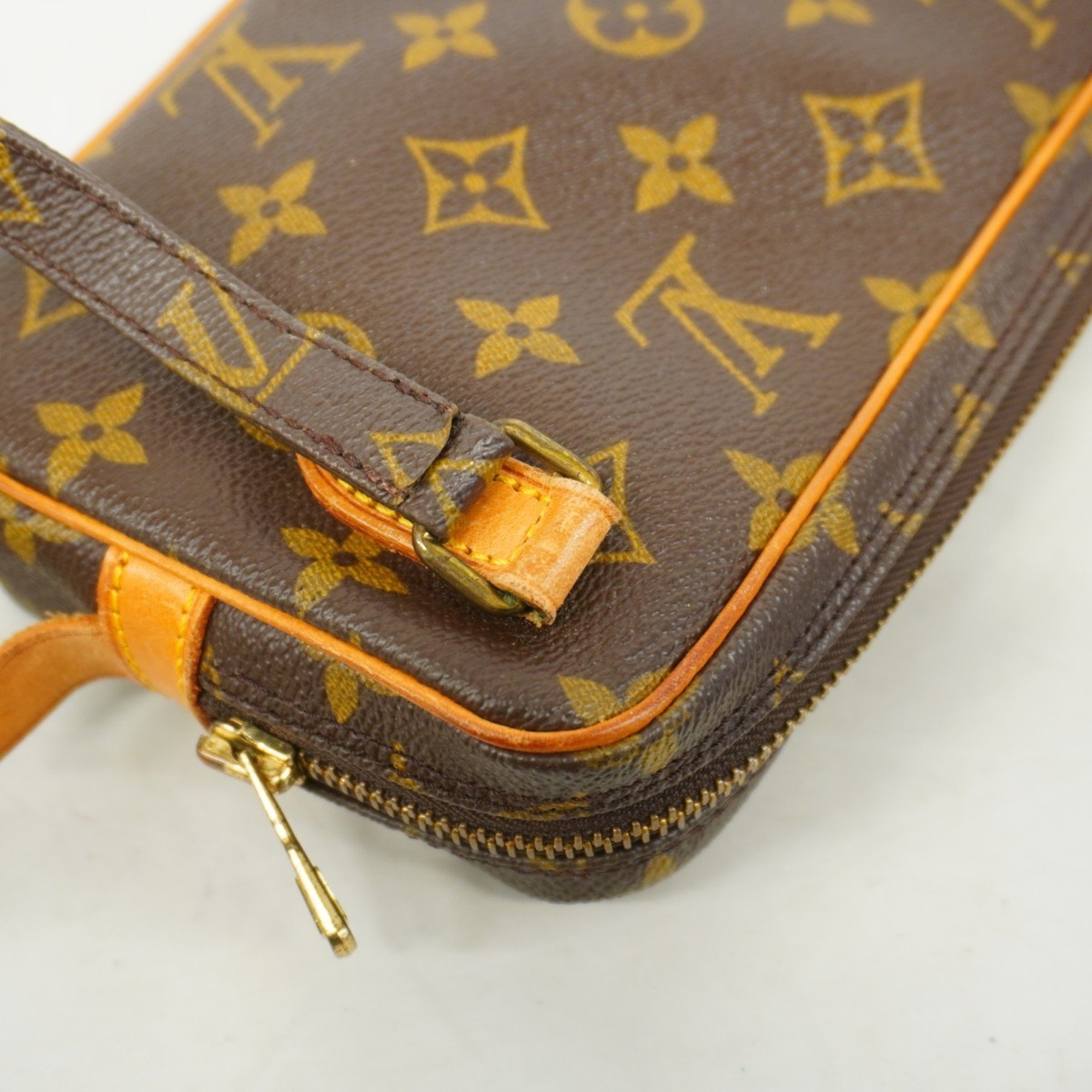 Louis Vuitton Shoulder Bag Monogram Pochette Marly Bandouliere M51828 Brown Women's