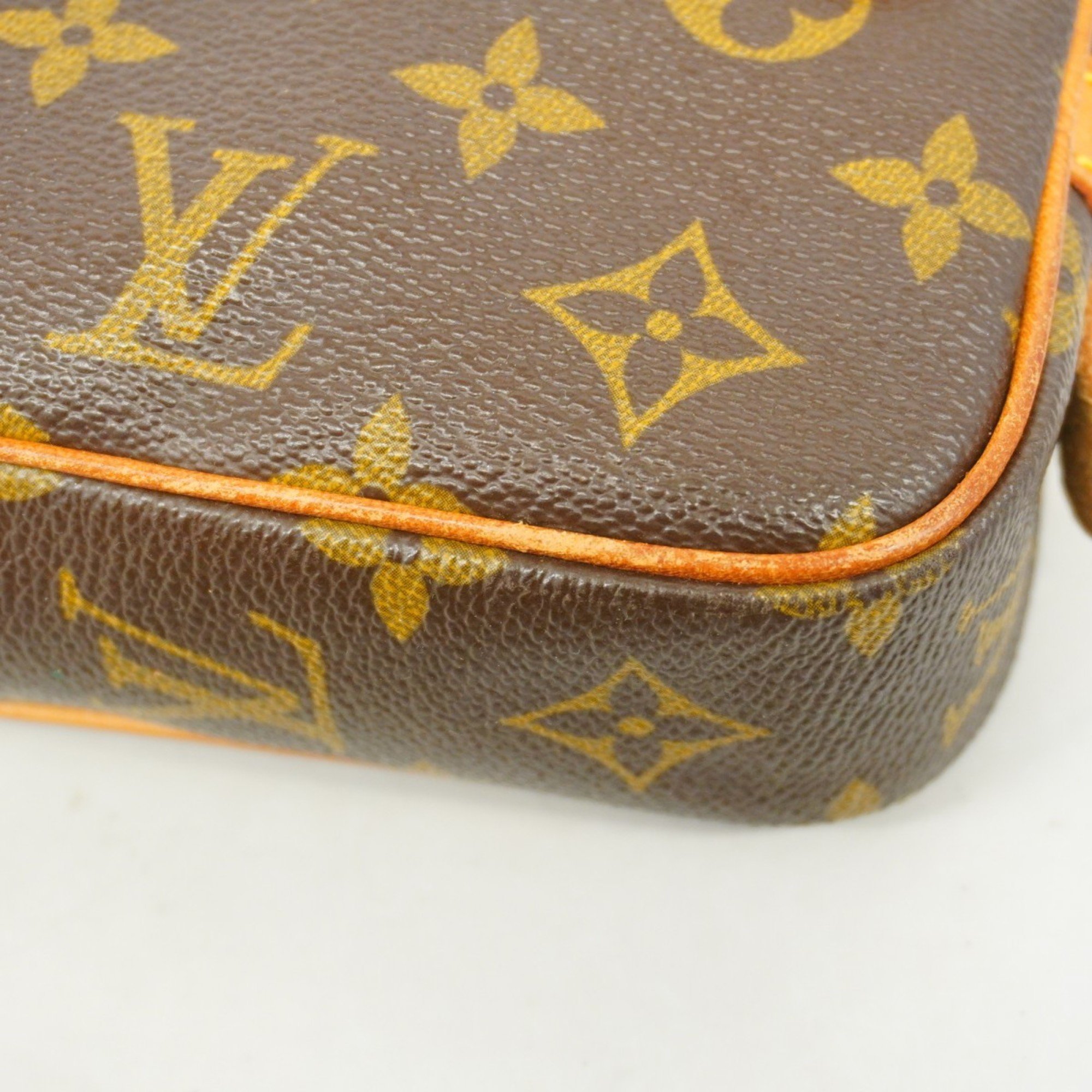 Louis Vuitton Shoulder Bag Monogram Pochette Marly Bandouliere M51828 Brown Women's