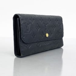 Louis Vuitton Long Wallet Monogram Empreinte Portefeuille Virtuoso M60586 Noir Ladies