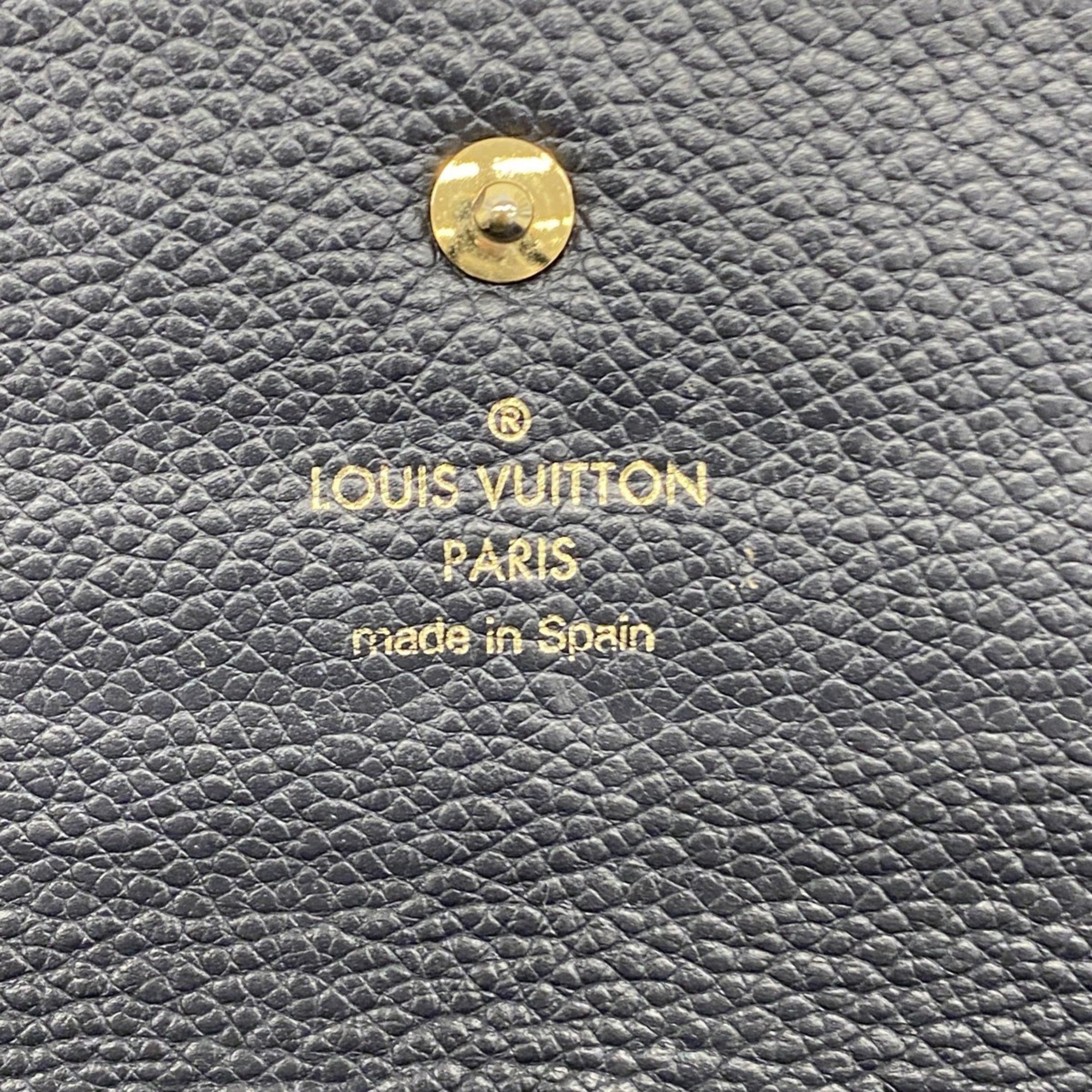 Louis Vuitton Long Wallet Monogram Empreinte Portefeuille Virtuoso M60586 Noir Ladies