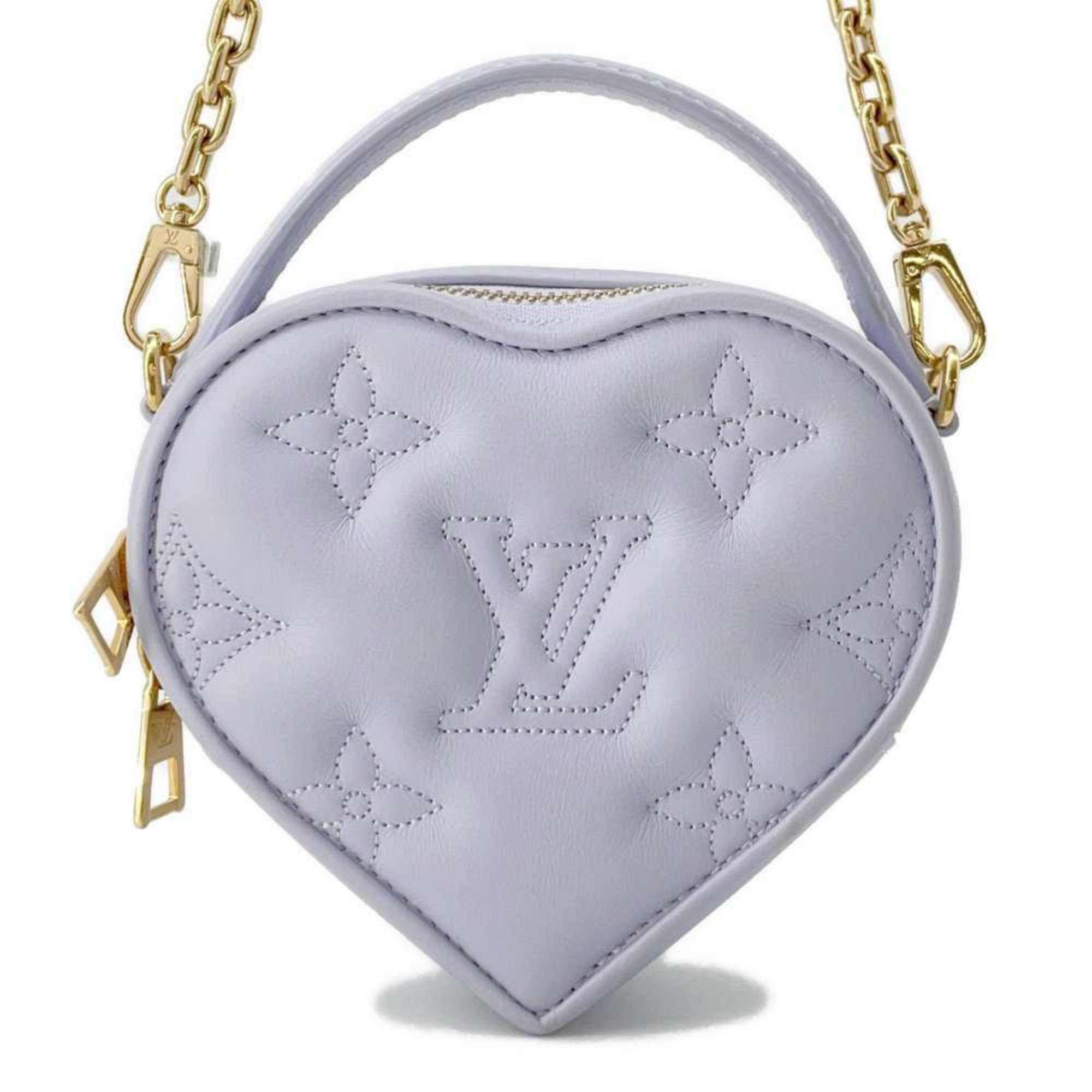 Louis Vuitton Chain Shoulder Bag Bubble Glam Calf Leather Pop My Heart Pouch M82041 LOUIS VUITTON Handbags