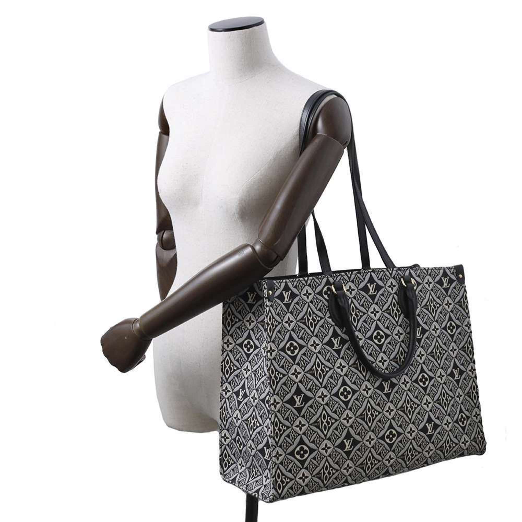 Louis Vuitton Tote Bag Monogram Jacquard On-the-Go GM M57207 LOUIS VUITTON 2way Black