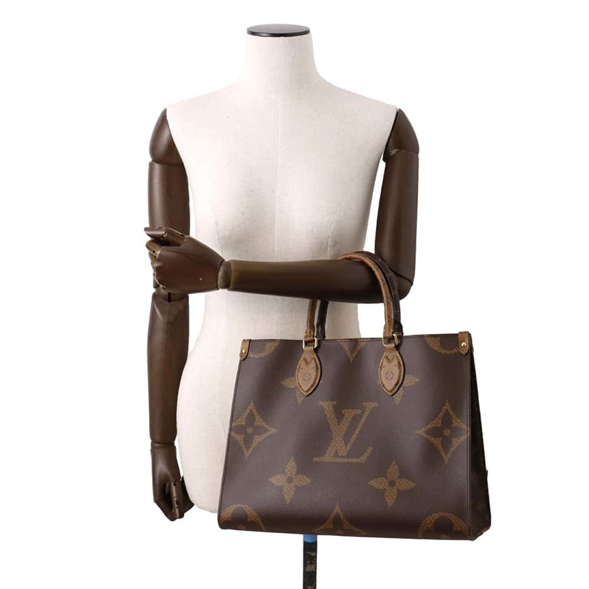 Louis Vuitton Tote Bag Monogram Reverse Giant On-the-Go MM M45321 2way