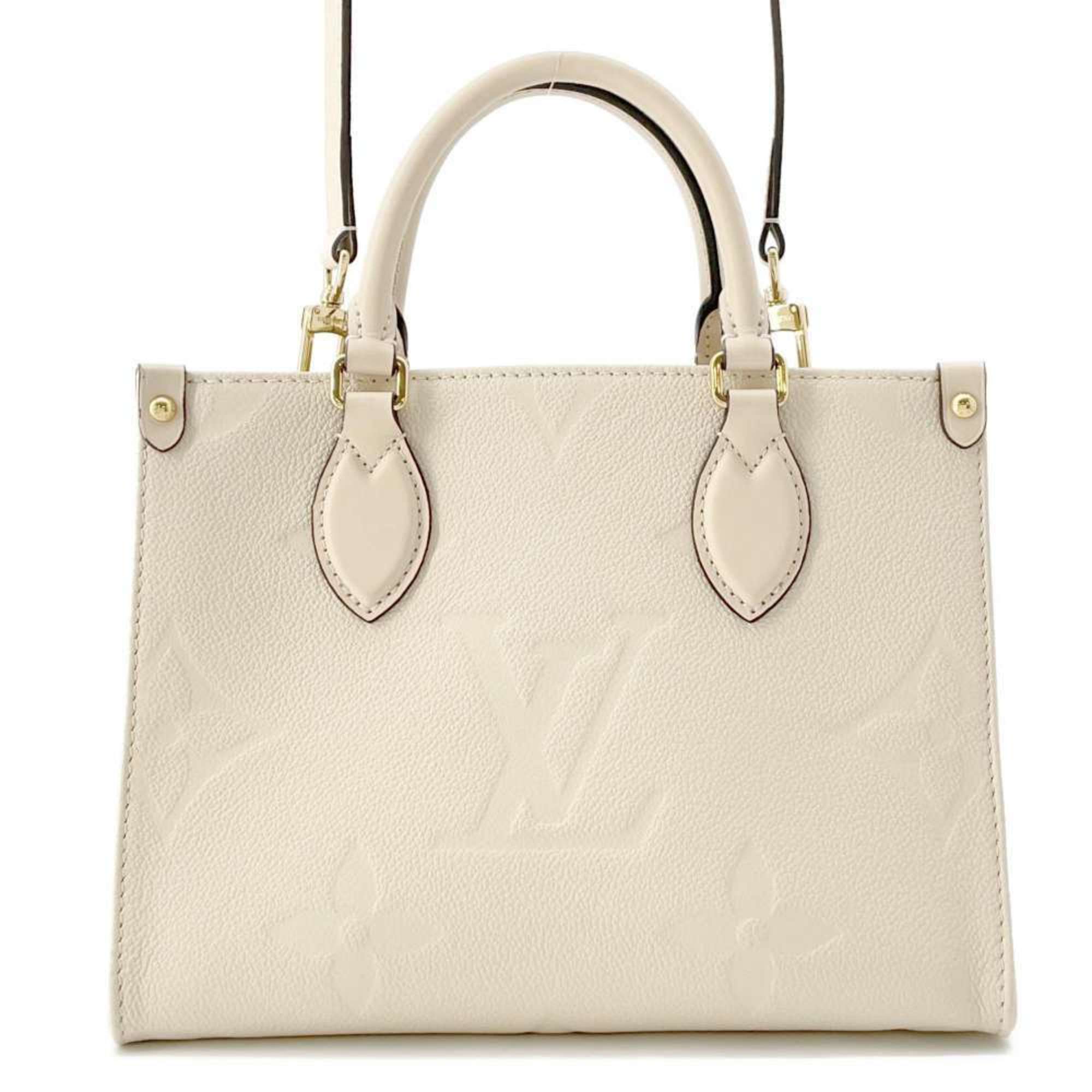 Louis Vuitton Handbag Monogram Empreinte On the Go PM M46569 LOUIS VUITTON Ivory 2-way Shoulder Bag