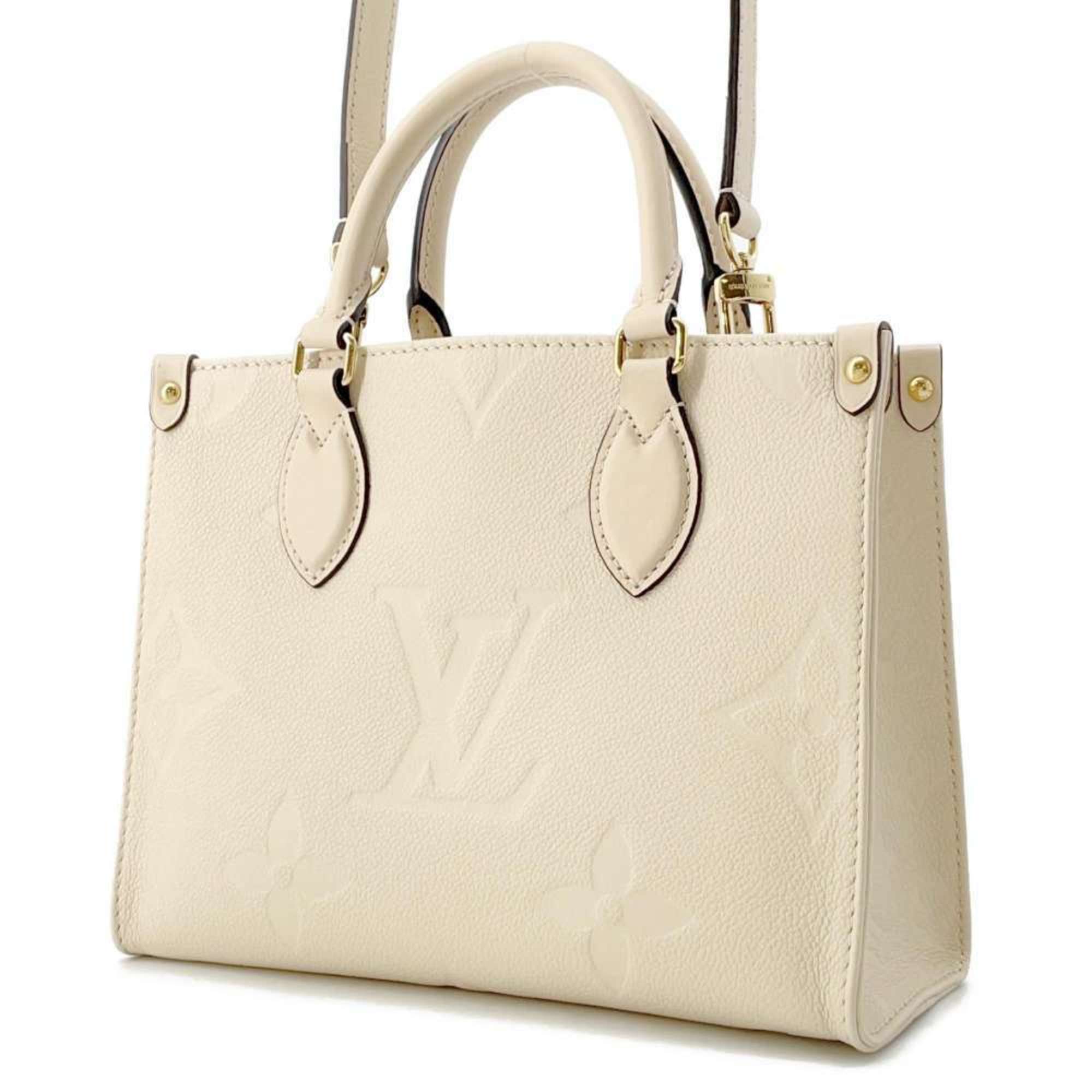 Louis Vuitton Handbag Monogram Empreinte On the Go PM M46569 LOUIS VUITTON Ivory 2-way Shoulder Bag