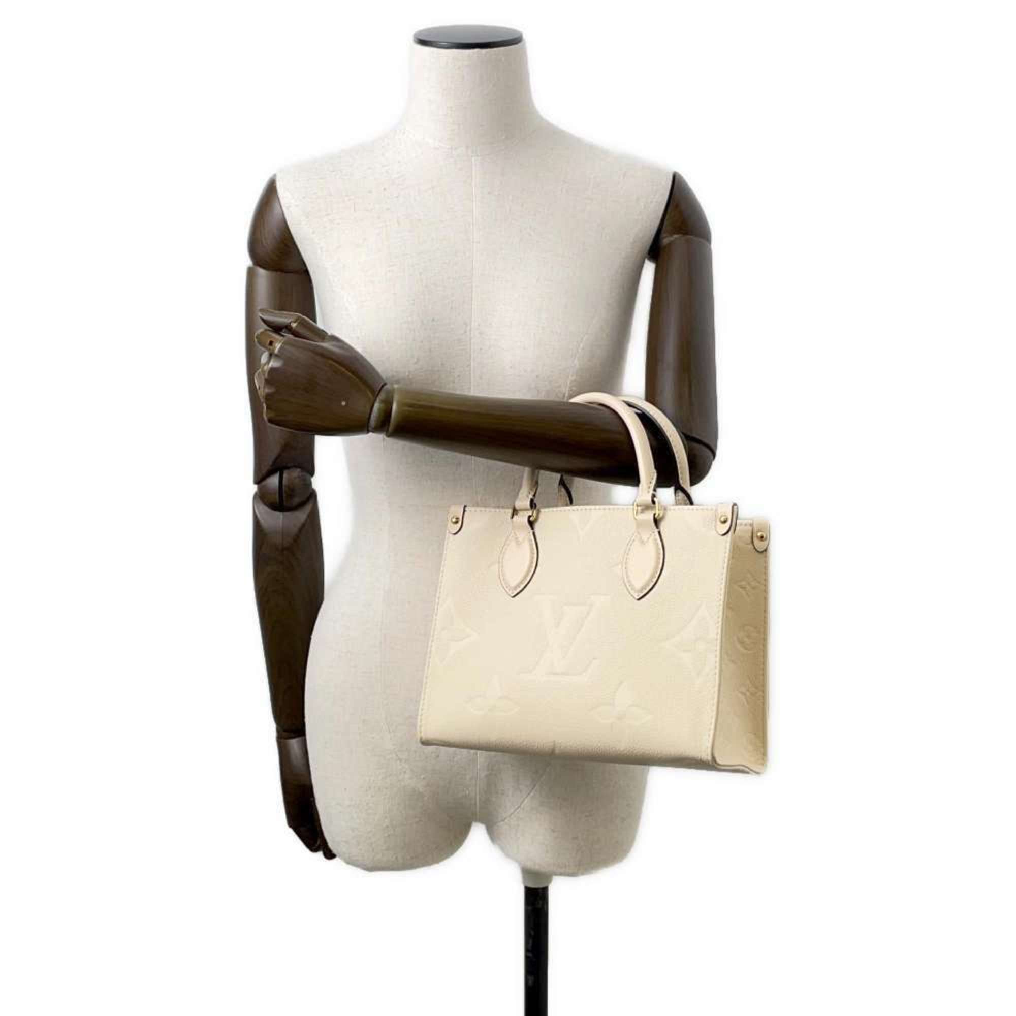 Louis Vuitton Handbag Monogram Empreinte On the Go PM M46569 LOUIS VUITTON Ivory 2-way Shoulder Bag