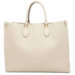 Louis Vuitton Tote Bag Monogram Empreinte On the Go GM M45081 LOUIS VUITTON Shoulder Ivory