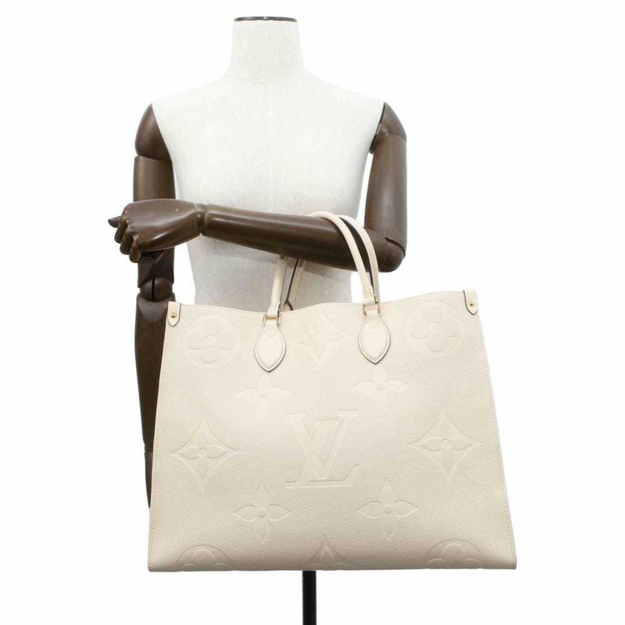 Louis Vuitton Tote Bag Monogram Empreinte On the Go GM M45081 LOUIS VUITTON Shoulder Ivory