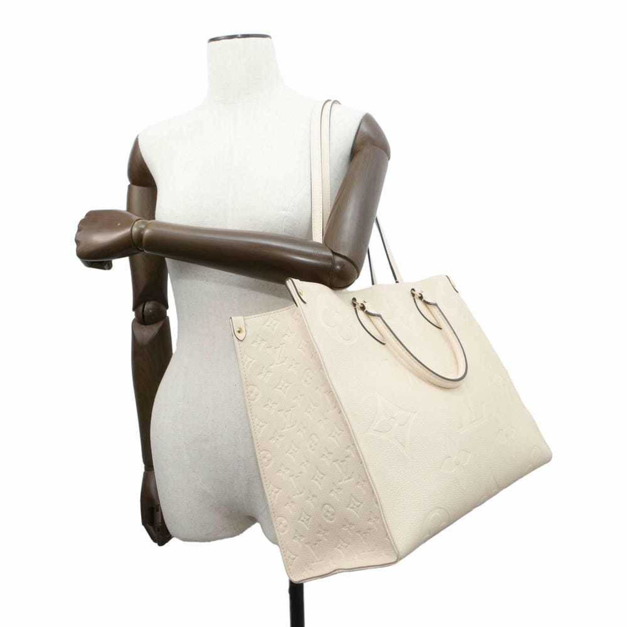 Louis Vuitton Tote Bag Monogram Empreinte On the Go GM M45081 LOUIS VUITTON Shoulder Ivory