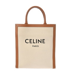 CELINE Small Vertical Cabas Natural/Tan 192082BNZ.02NT Women's Canvas Calf Bag