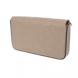 LOUIS VUITTON Louis Vuitton Monogram Empreinte Pochette Felicie Clutch Bag Tourterelle M82609 Women's Leather Shoulder