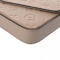 LOUIS VUITTON Louis Vuitton Monogram Empreinte Pochette Felicie Clutch Bag Tourterelle M82609 Women's Leather Shoulder