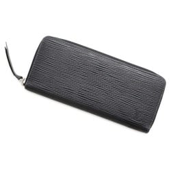 Louis Vuitton Long Wallet Epi Portefeuille Clemence M60915 LOUIS VUITTON Black