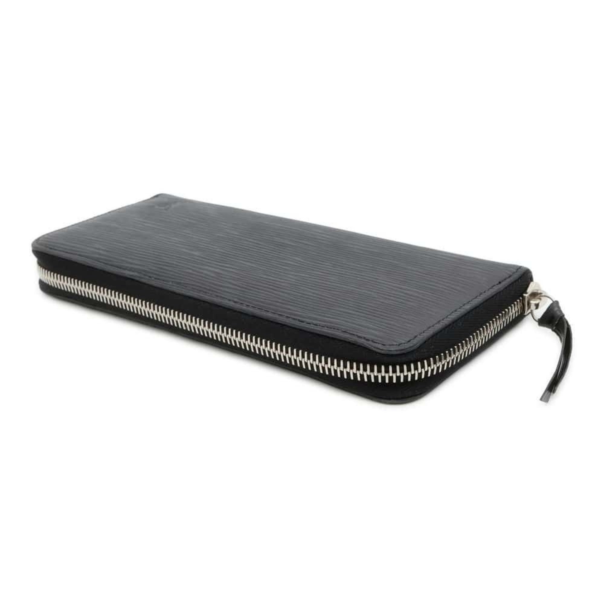 Louis Vuitton Long Wallet Epi Portefeuille Clemence M60915 LOUIS VUITTON Black