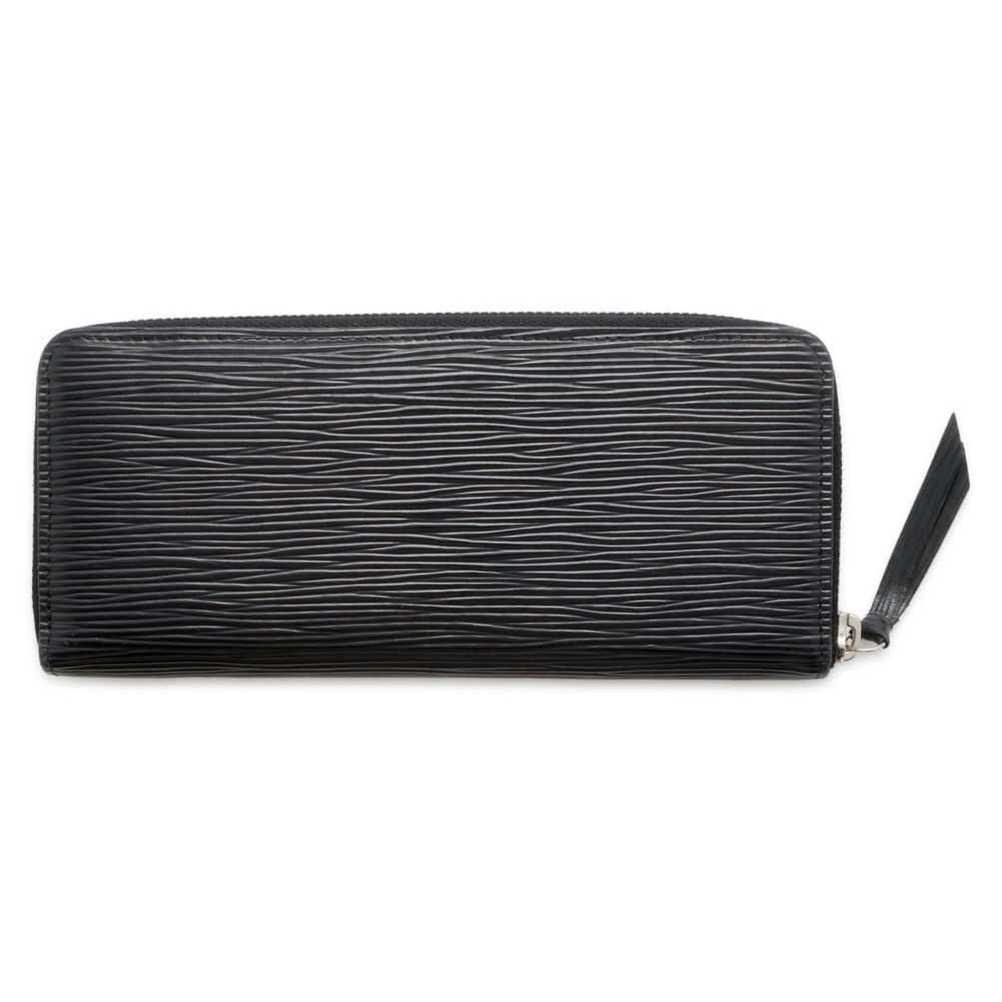 Louis Vuitton Long Wallet Epi Portefeuille Clemence M60915 LOUIS VUITTON Black