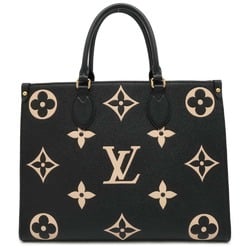 Louis Vuitton Tote Bag Bicolor Monogram Empreinte On the Go MM M45495 2way Black