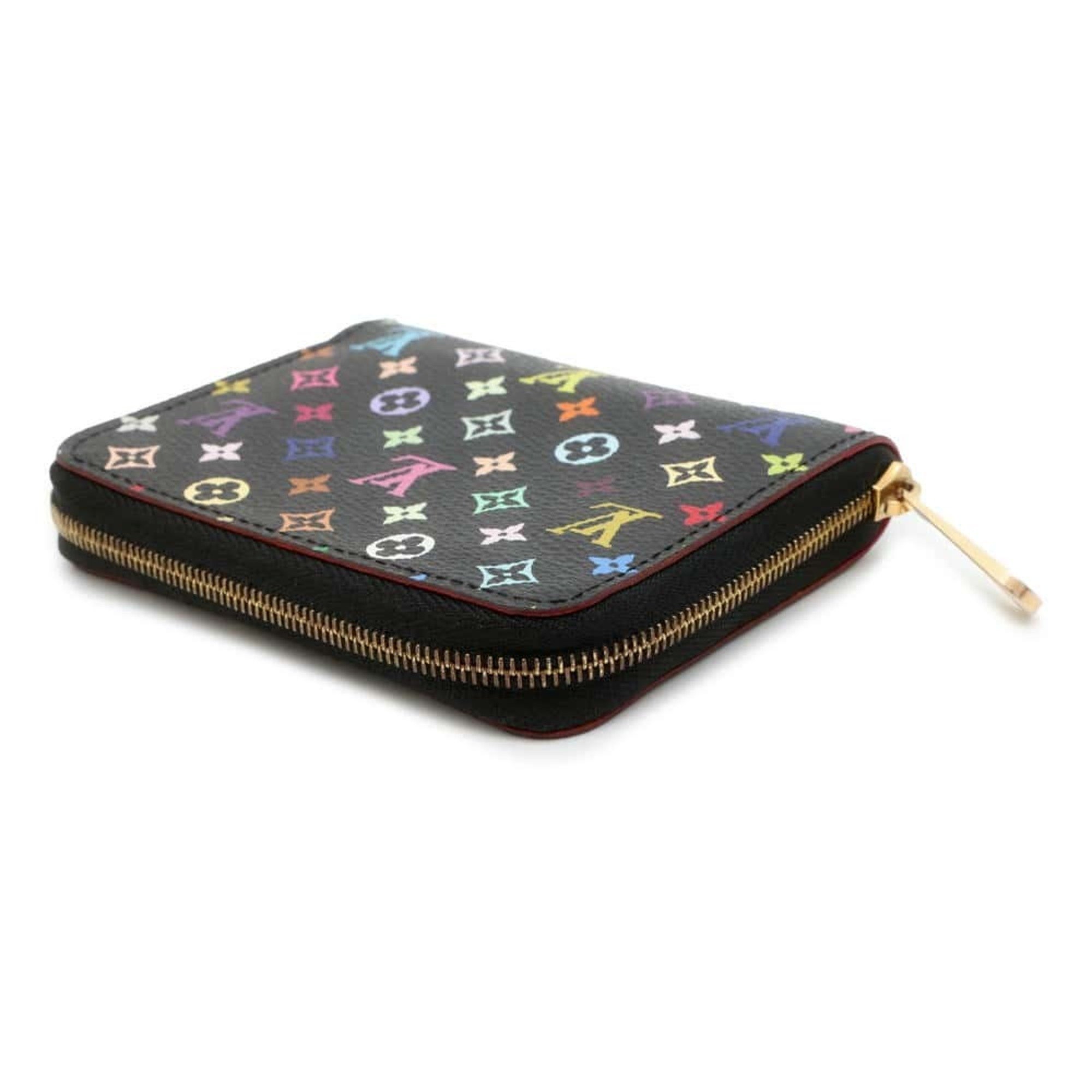 Louis Vuitton Wallet/Coin Case Monogram Multicolor Zippy Coin Purse M93740 Black