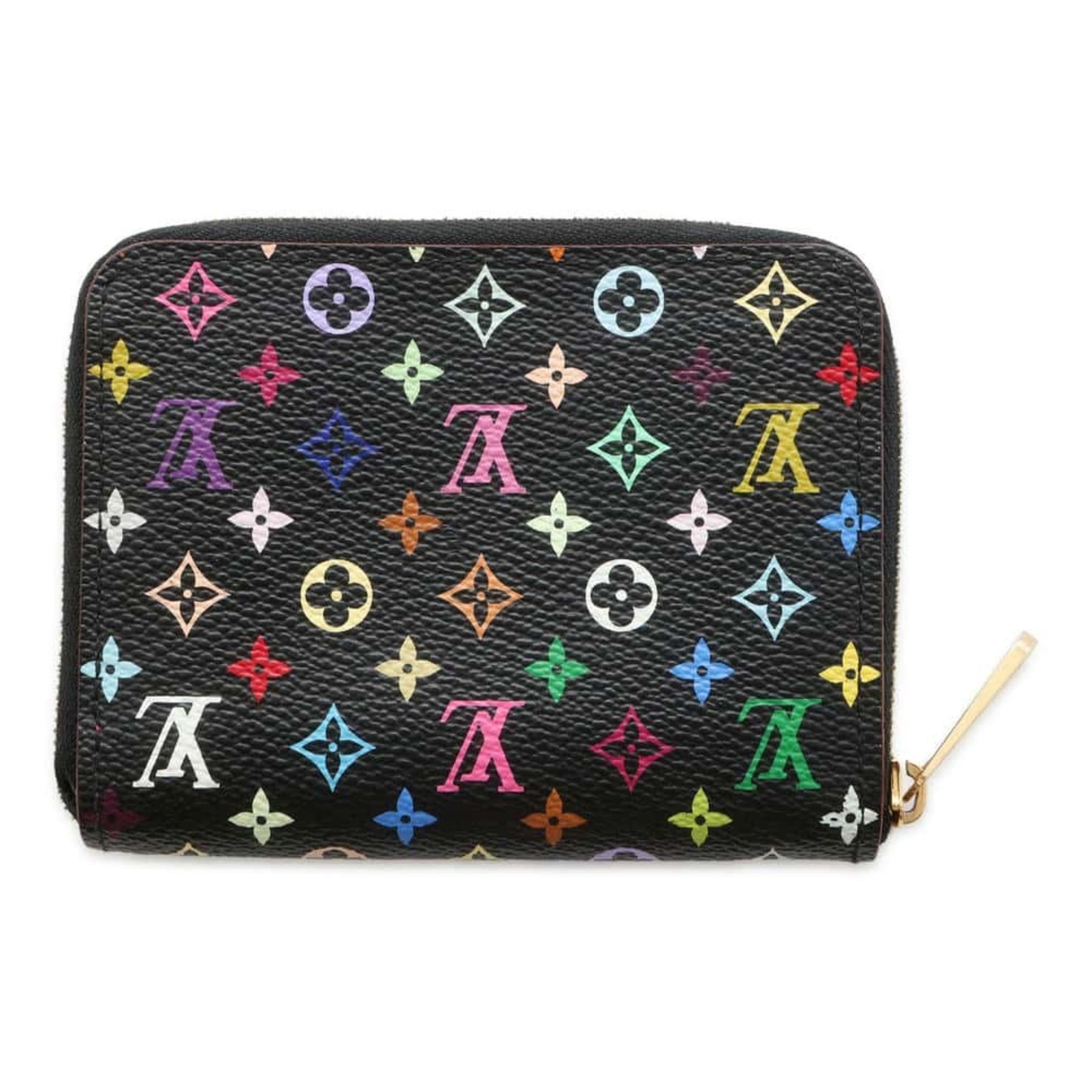 Louis Vuitton Wallet/Coin Case Monogram Multicolor Zippy Coin Purse M93740 Black