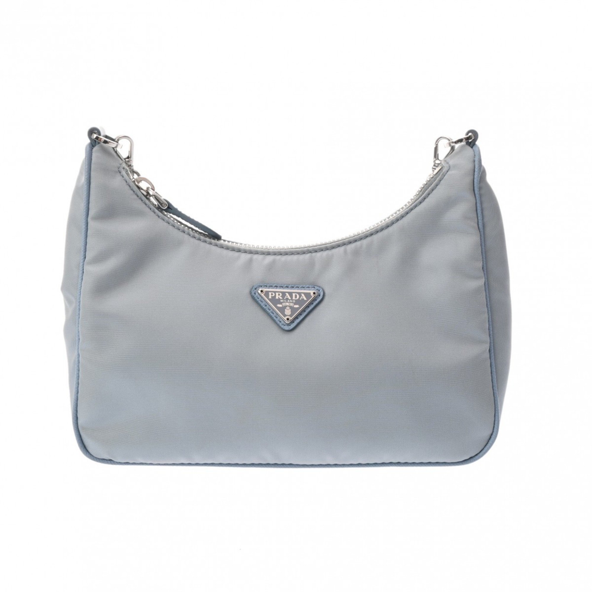 PRADA Re-Edition 2005 Re-Nylon Light Blue 1BH204 Women's Nylon Shoulder Bag