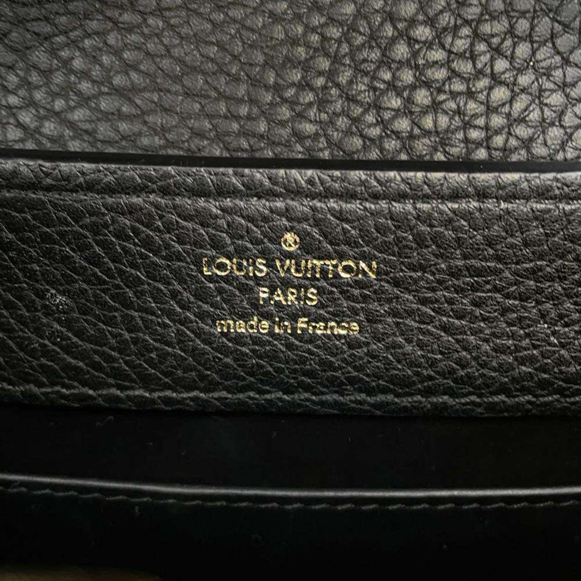 Louis Vuitton Handbag Taurillon Leather Capucines MINI M56669 2way Shoulder Bag Black