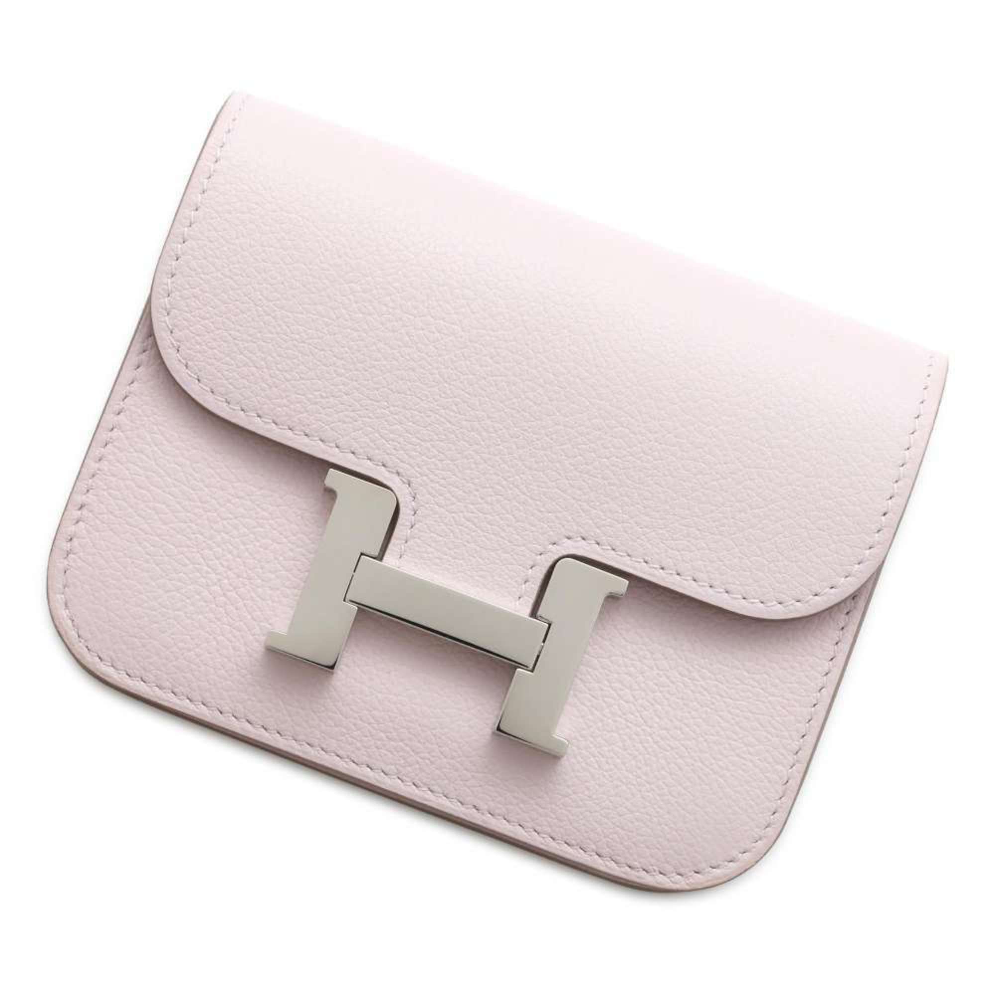 Hermes Wallet Constance Mauve Pale Evercolor B Stamp