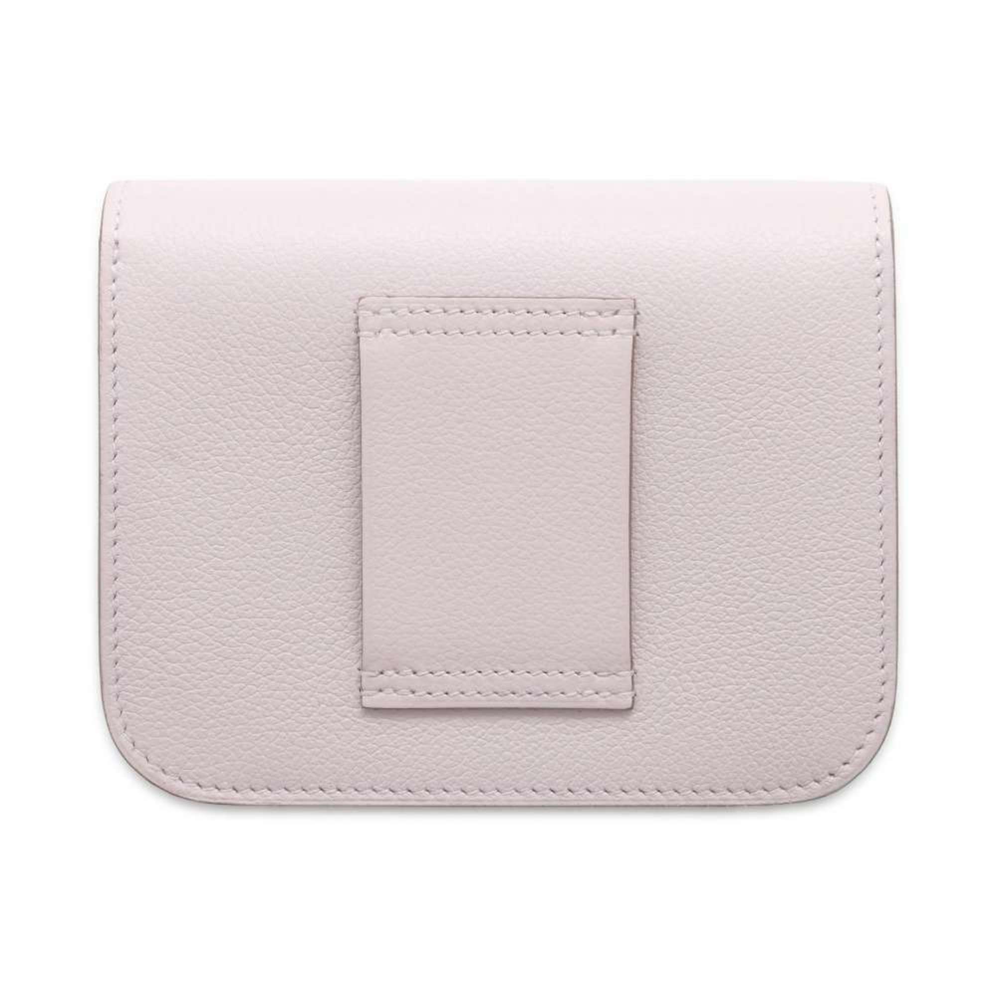 Hermes Wallet Constance Mauve Pale Evercolor B Stamp