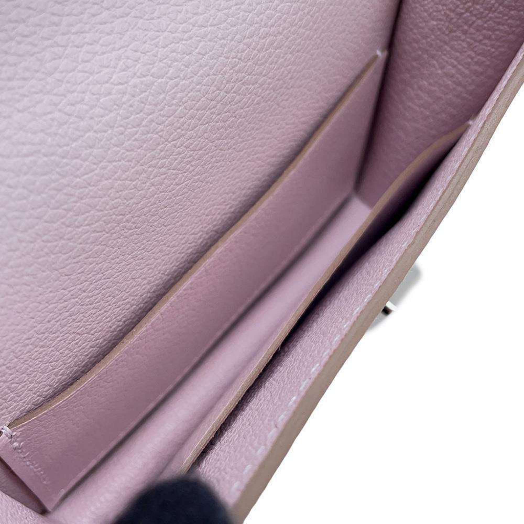 Hermes Wallet Constance Mauve Pale Evercolor B Stamp