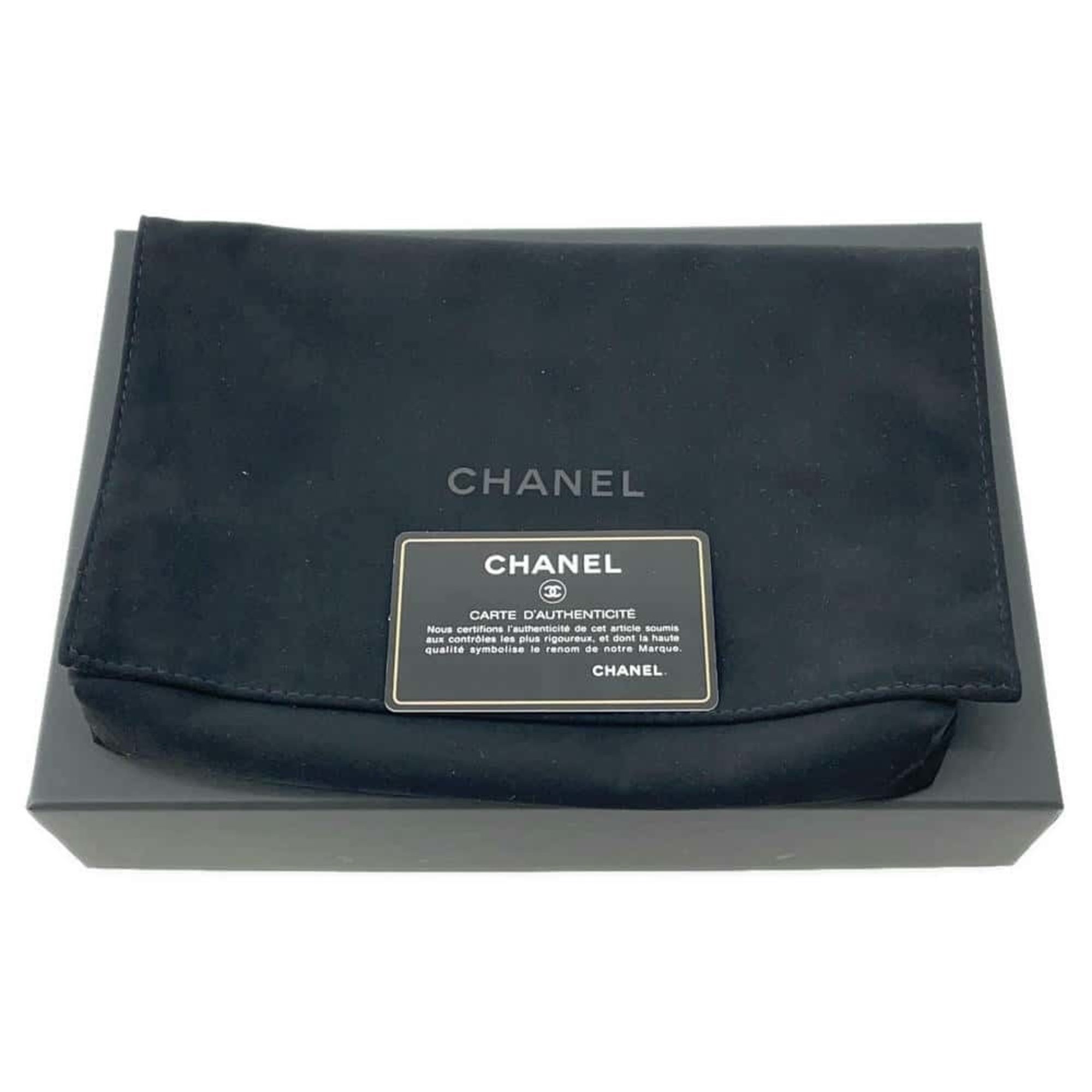 Chanel Chain Wallet Matelasse Coco Mark Caviar Skin AP0250 CHANEL Black