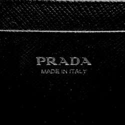 Prada Shoulder Bag Saffiano 1DH010 PRADA Wallet Purse Black