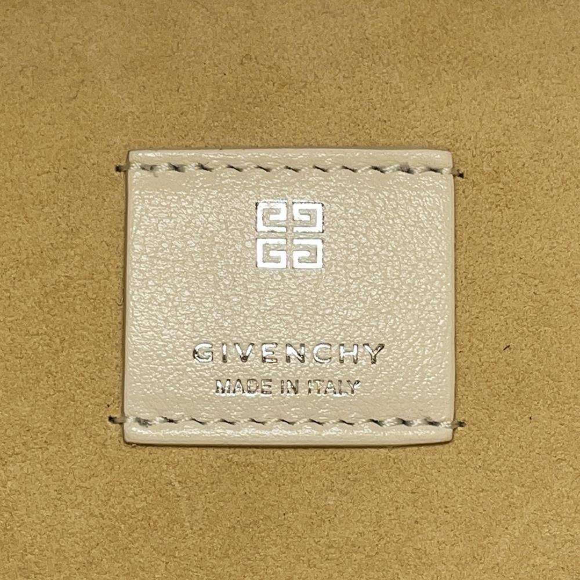 Givenchy Shoulder Bag G-Lock Leather Embossed GIVENCHY White