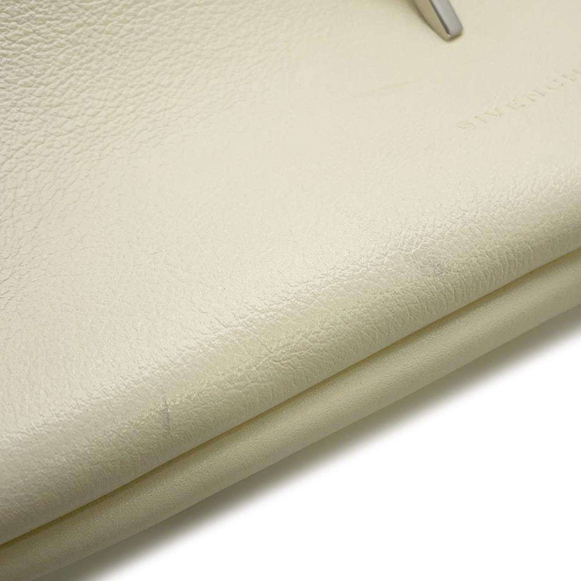 Givenchy Shoulder Bag G-Lock Leather Embossed GIVENCHY White