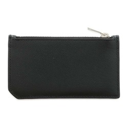 Saint Laurent Wallet/Coin Case 5 Fragment Zip Pouch 458589 Coin Purse Business Card Case/Card Black