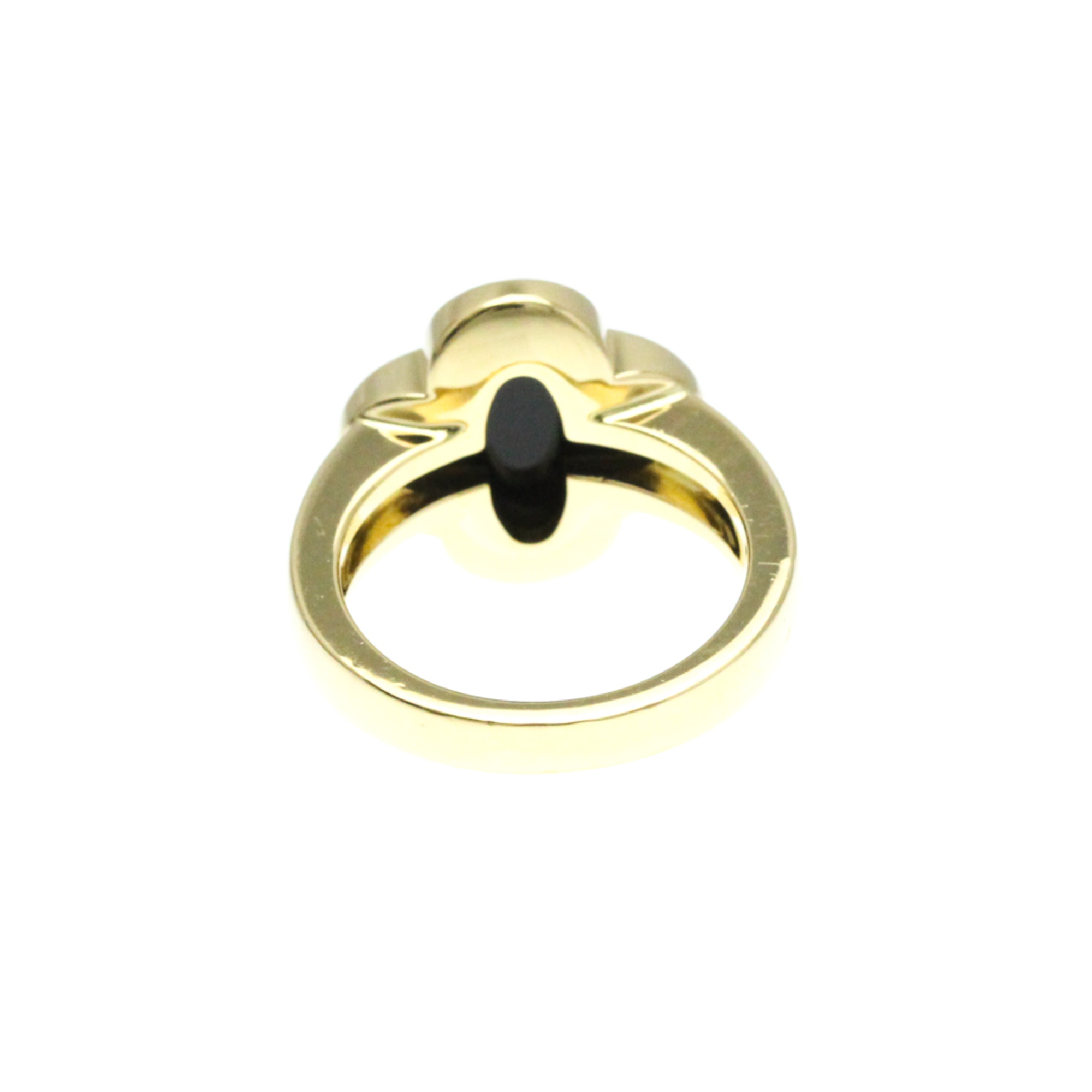 Van Cleef & Arpels Pure Alhambra Ring Yellow Gold (18K) Fashion Diamond,Onyx Band Ring Gold