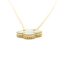 Van Cleef & Arpels Vintage Alhambra VCARA45900 Yellow Gold (18K) Shell Men,Women Fashion Pendant Necklace (Gold)