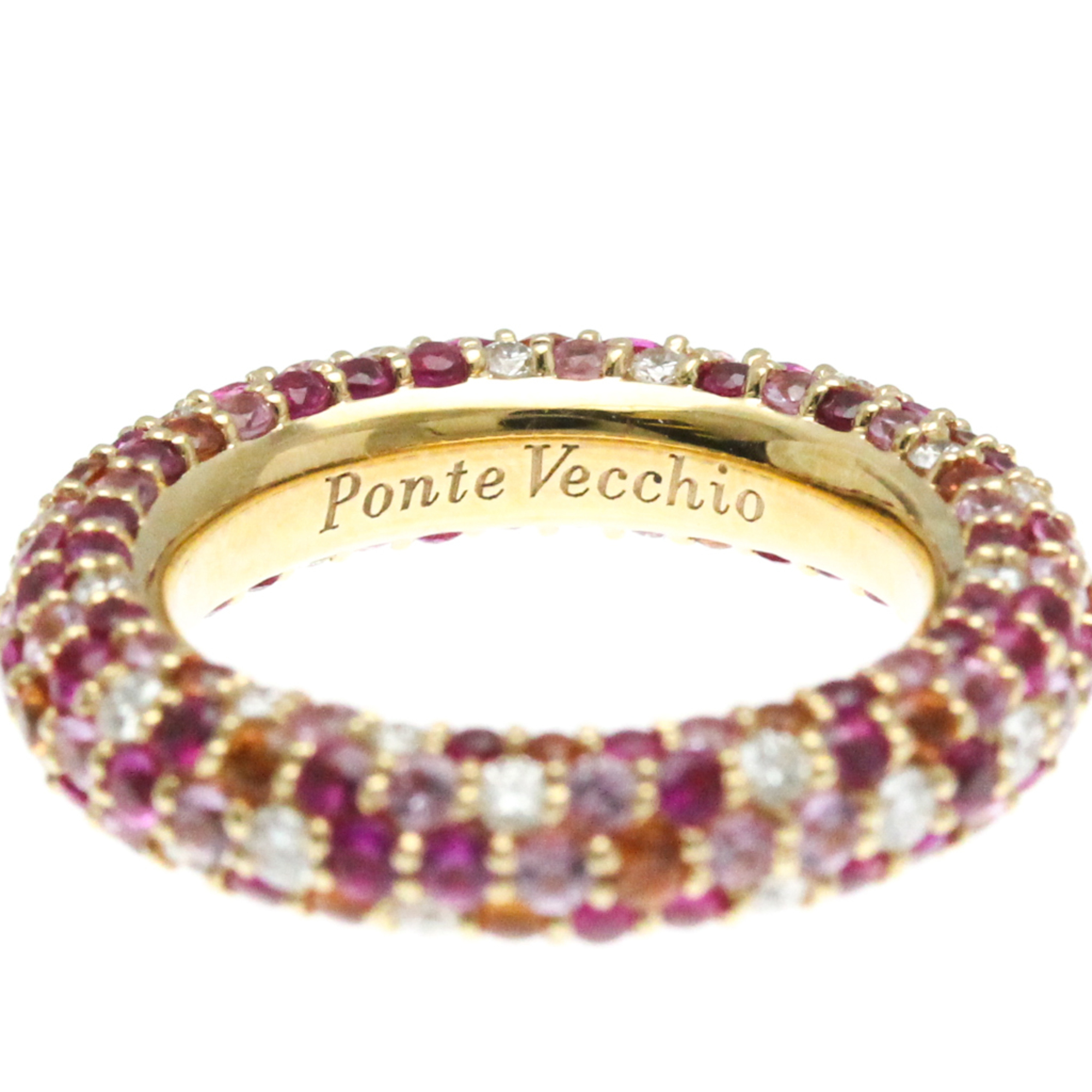 Ponte Vecchio Eterno Ring GL0001R040PSPG Pink Gold (18K) Fashion Diamond,Sapphire Band Ring Pink Gold