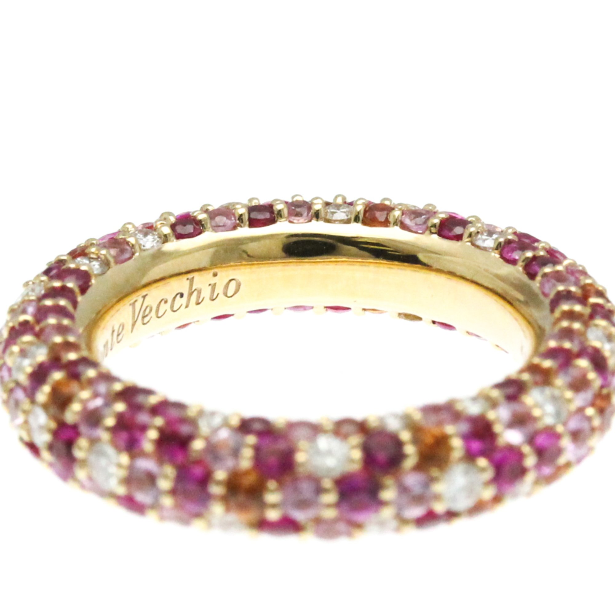 Ponte Vecchio Eterno Ring GL0001R040PSPG Pink Gold (18K) Fashion Diamond,Sapphire Band Ring Pink Gold