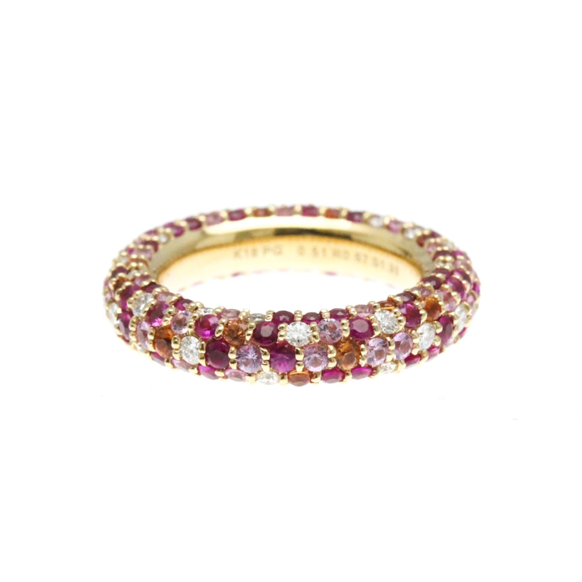 Ponte Vecchio Eterno Ring GL0001R040PSPG Pink Gold (18K) Fashion Diamond,Sapphire Band Ring Pink Gold