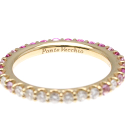 Ponte Vecchio Pink Gold (18K) Fashion Diamond,Sapphire Band Ring Pink Gold