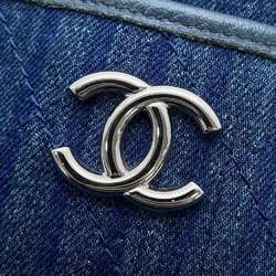 Chanel Shoulder Bag Matelasse Coco Mark Denim A57641 CHANEL