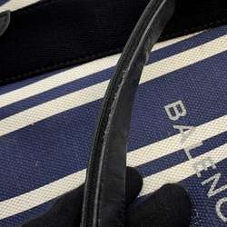 Balenciaga Tote Bag Navy Cabas S 339933 BALENCIAGA Small Size Stripe