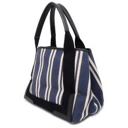 Balenciaga Tote Bag Navy Cabas S 339933 BALENCIAGA Small Size Stripe