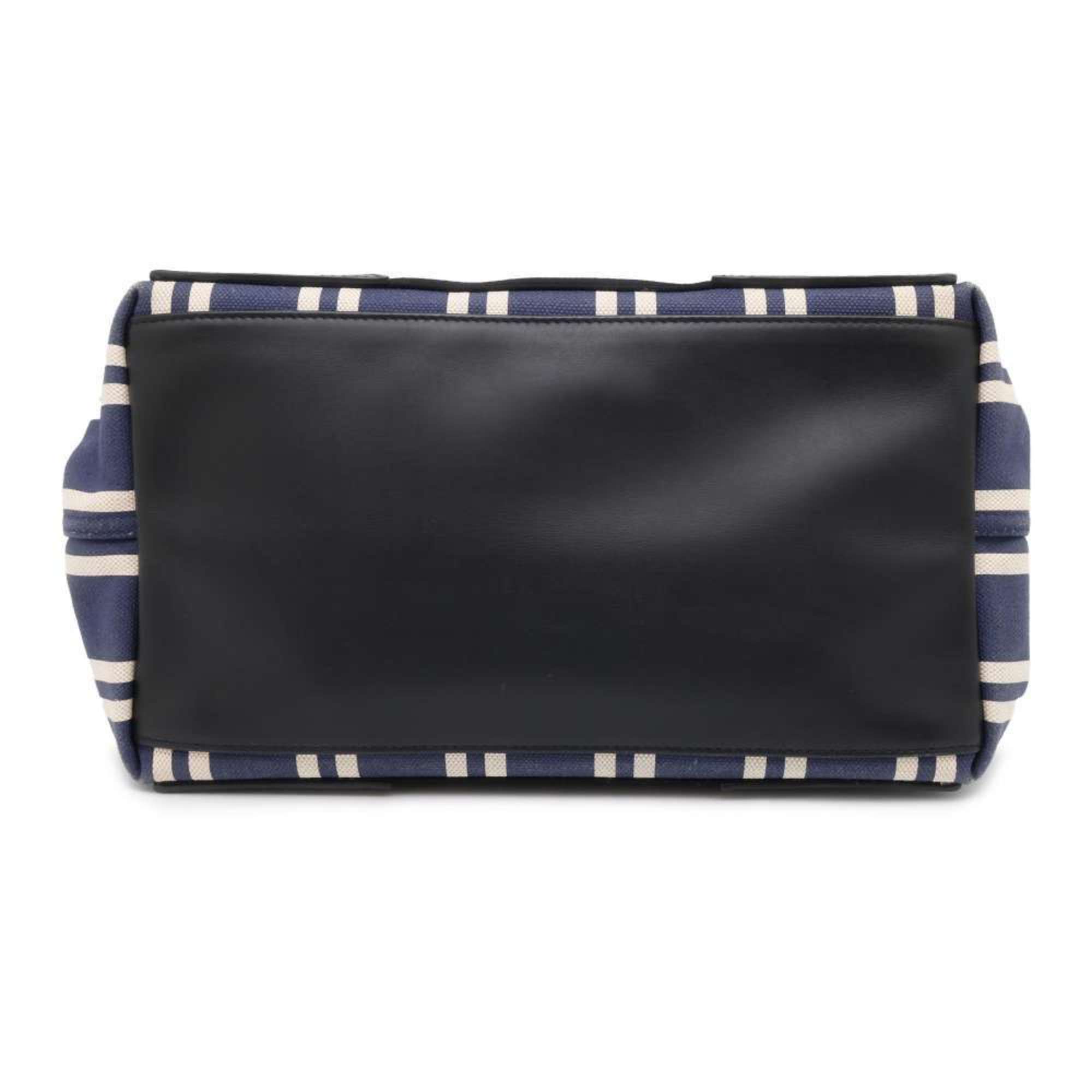 Balenciaga Tote Bag Navy Cabas S 339933 BALENCIAGA Small Size Stripe