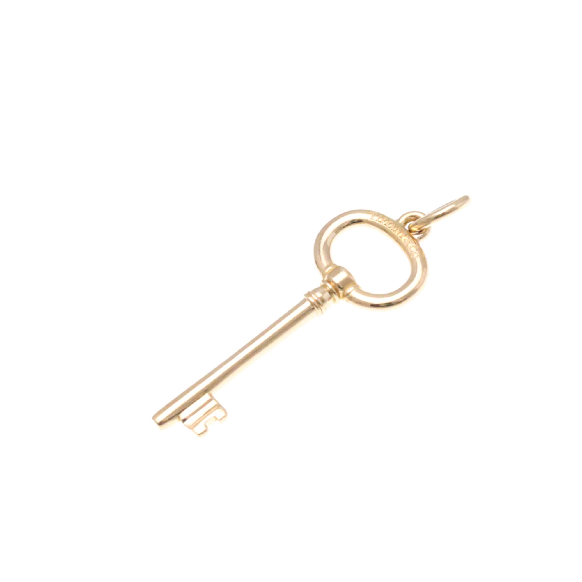 Tiffany Oval Key Pink Gold (18K) No Stone Men,Women Fashion Pendant Necklace (Pink Gold)