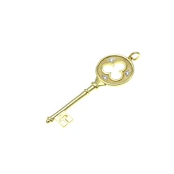 Tiffany Clover Key Yellow Gold (18K) Diamond Men,Women Casual Pendant Necklace (Gold)