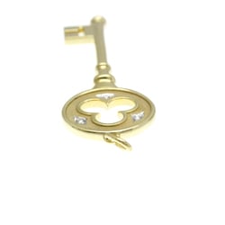 Tiffany Clover Key Yellow Gold (18K) Diamond Men,Women Casual Pendant Necklace (Gold)