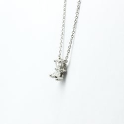 Tiffany Victoria Cluster Necklace Platinum Diamond Men,Women Fashion Pendant Necklace (Silver)